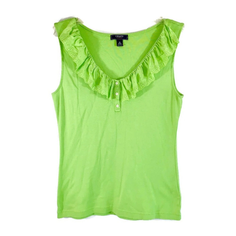 Chaps by Ralph Lauren  Green Sleeveless Tshirt